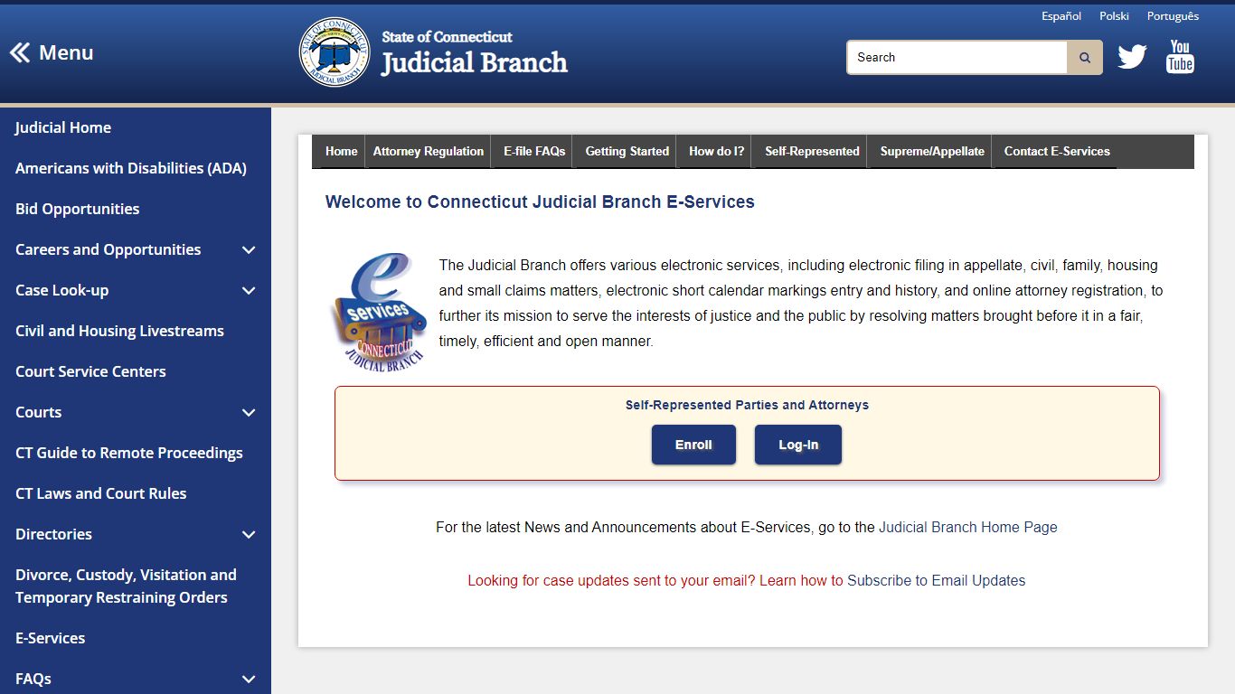 E-Services - CT Judicial Branch